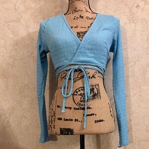 American Eagle Outfitters Wrap Crop Top